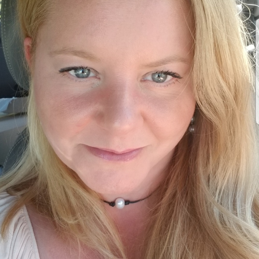 Suzie's Handmade Pearl Knot Choker With Black Cord